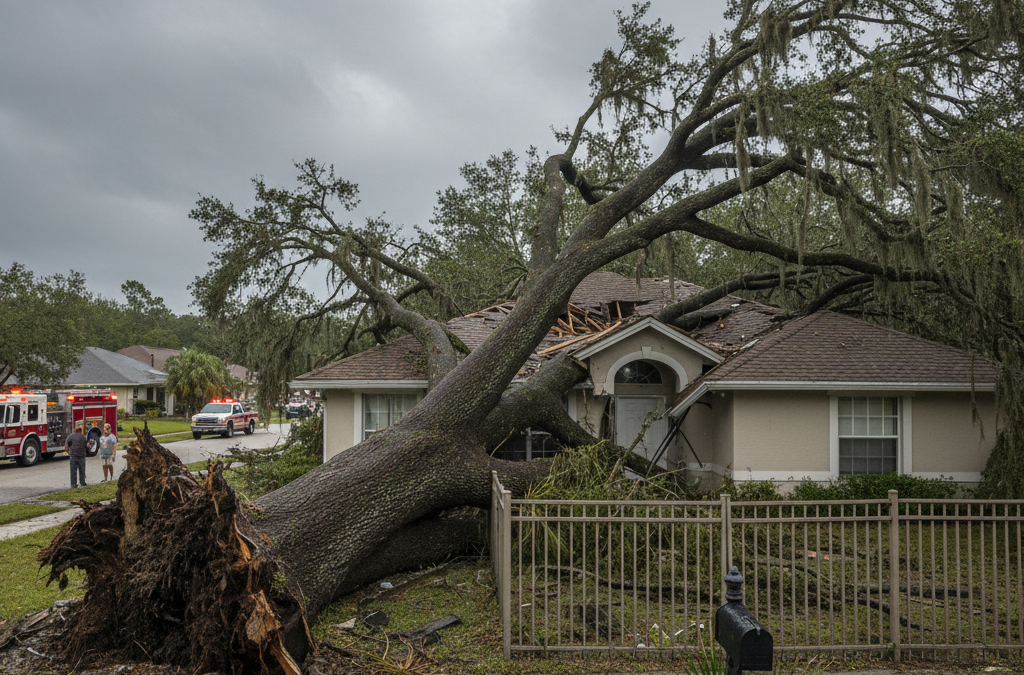 What to Do When a Tree Falls on Your Property in Florida